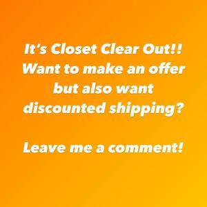 It’s Closet Clear Out!